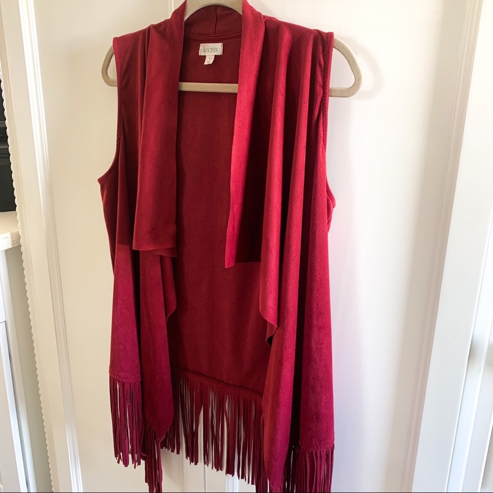 Decree Suede fringe vest